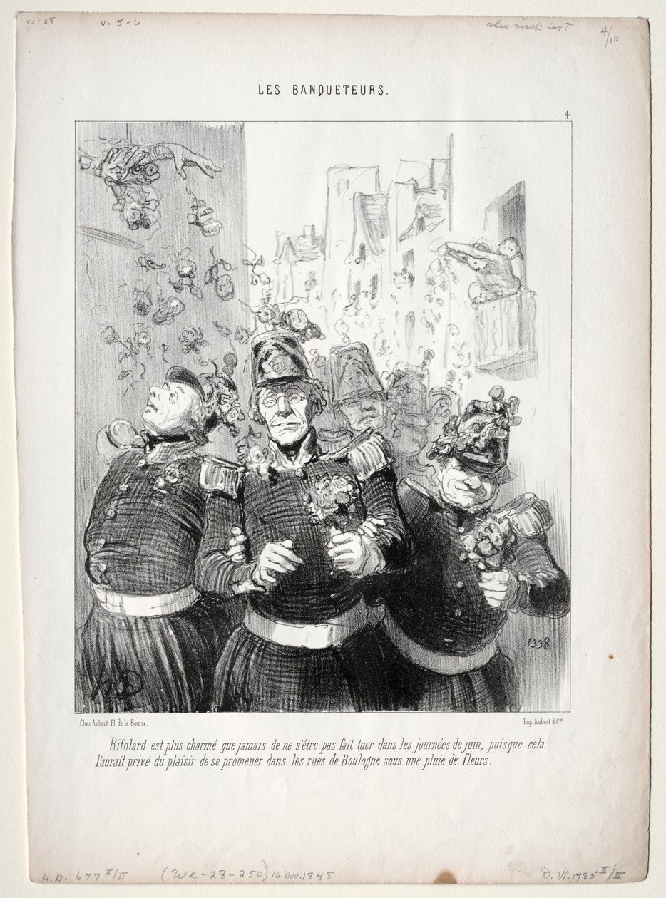 The Banqueters, prato 4: Rifolard está mais charmoso do que nunca... de Honoré Daumier