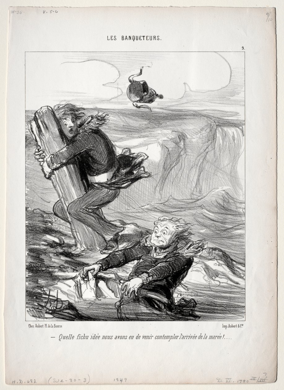 The Banqueters, prato 9: Que ideia lamentável temos... de Honoré Daumier