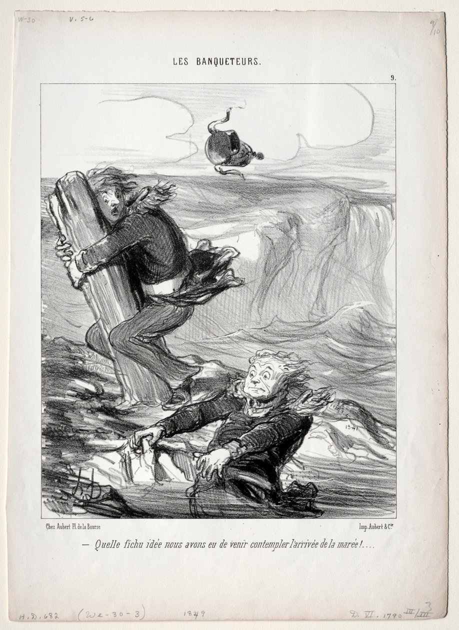 Os Banquetes, prato 9: Que idéia lamentável que temos ..., 1849. de Honoré Daumier