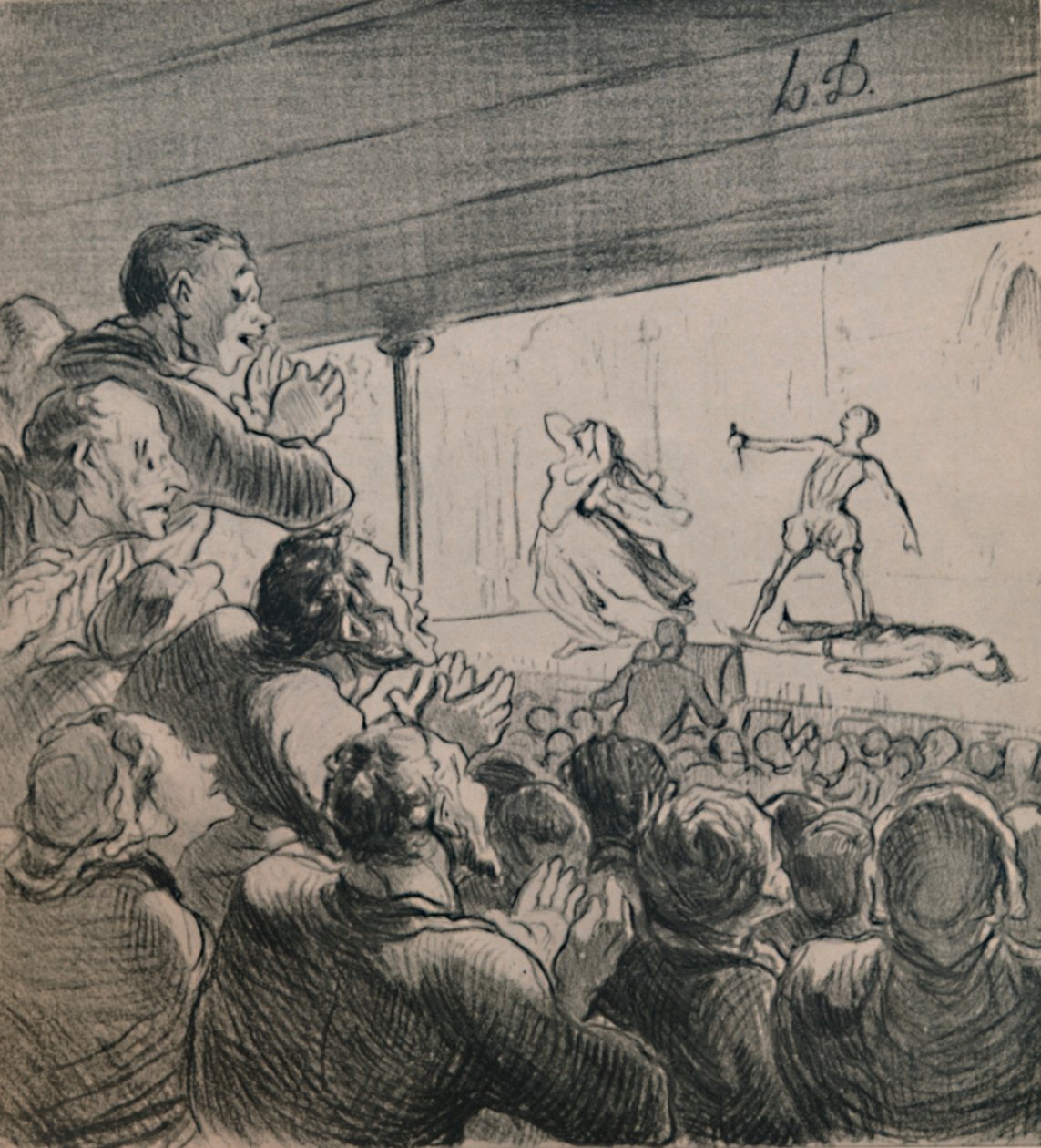 O Drama, c.1860s, 1946. de Honoré Daumier