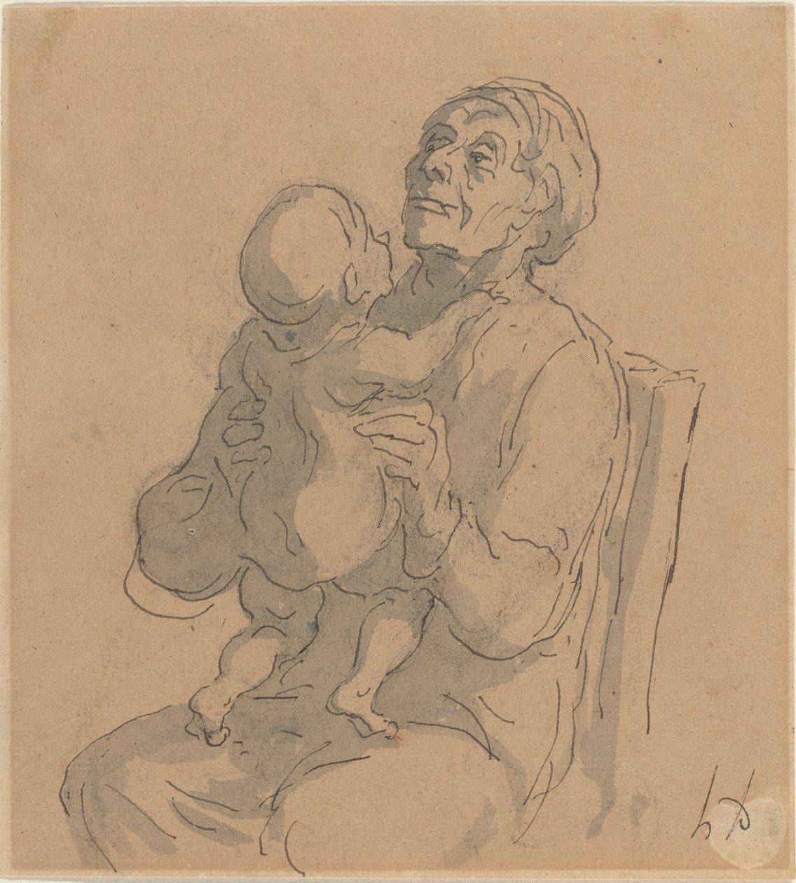 A avó de Honoré Daumier