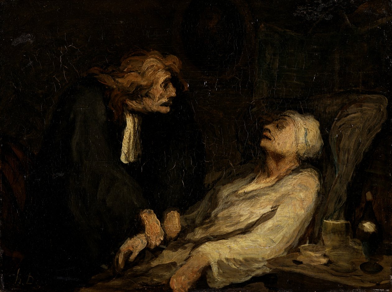 O Hypochondriac (Le Malade imaginaire) de Honoré Daumier