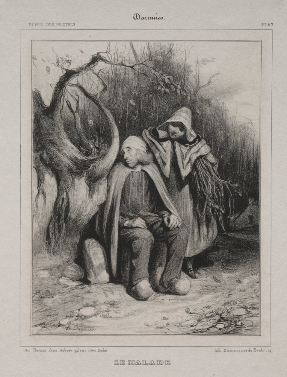 O inválido de Honoré Daumier
