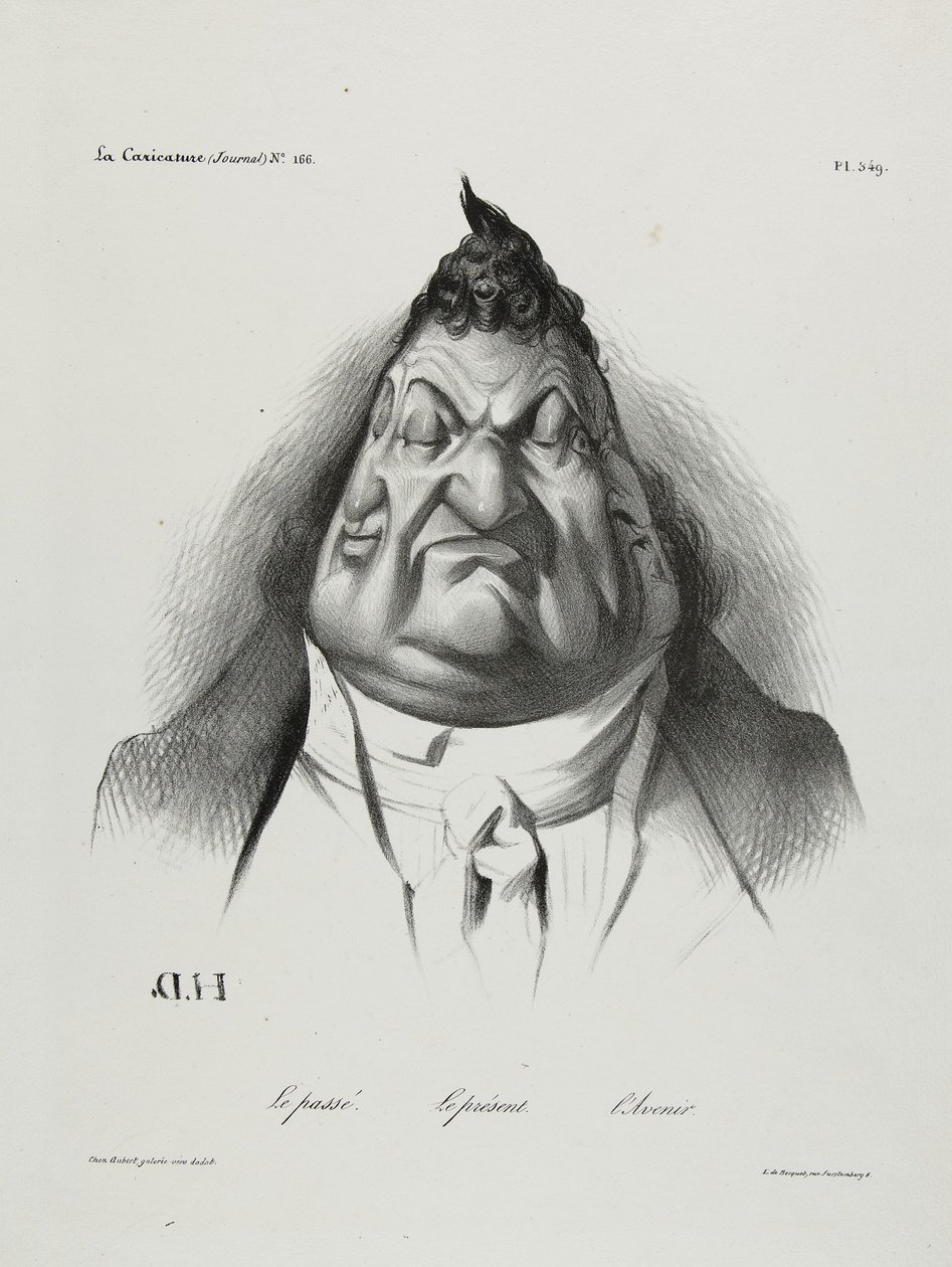 O Passado, o Presente, o Futuro, prancha 349, 1834 de Honoré Daumier