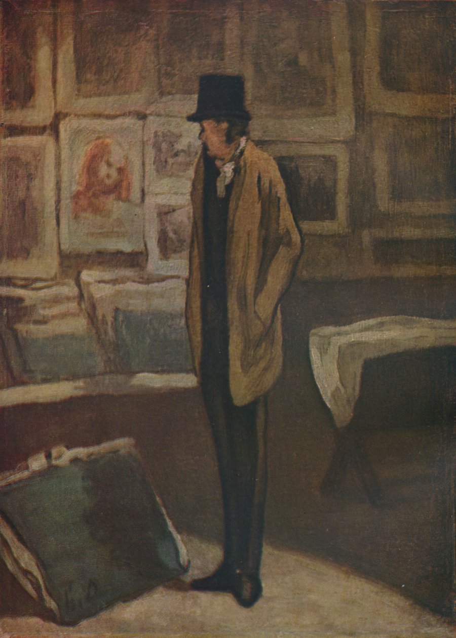 O amante da impressão, 1857-1860, 1937. de Honoré Daumier