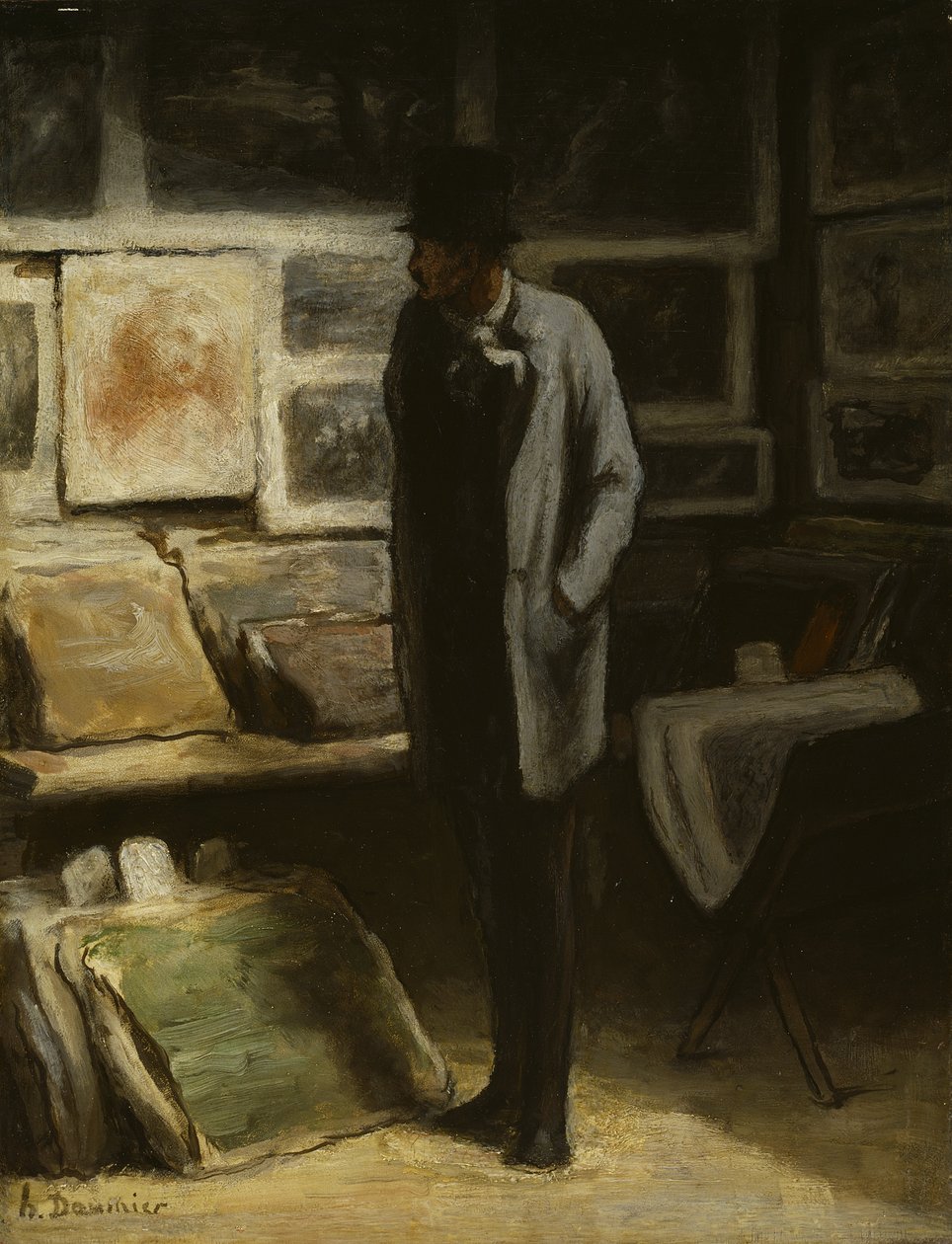 O coletor de impressão, c.1857-63 de Honoré Daumier