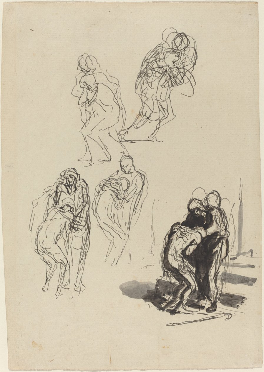 O filho pródigo de Honoré Daumier