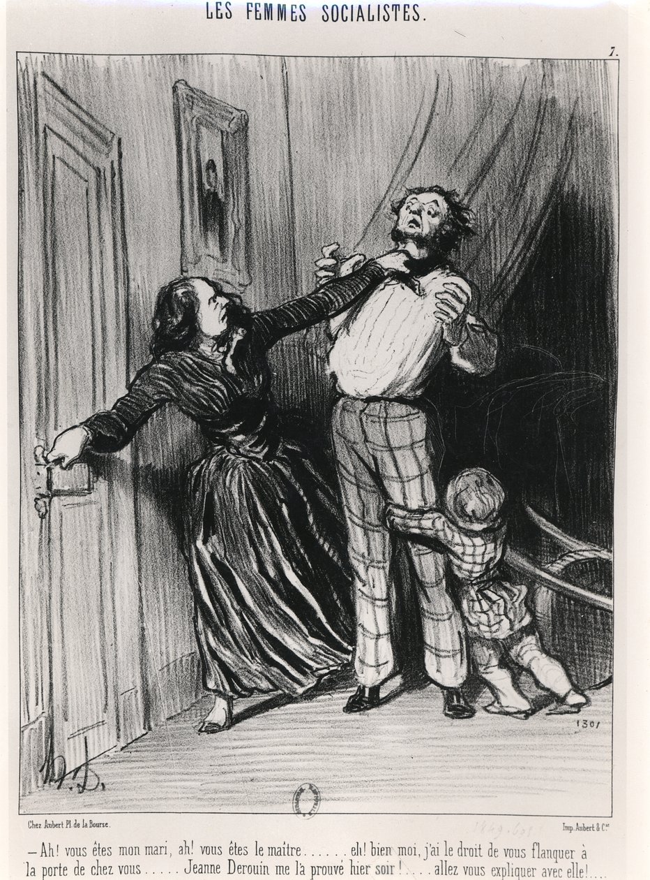 As mulheres socialistas, 1849 de Honoré Daumier