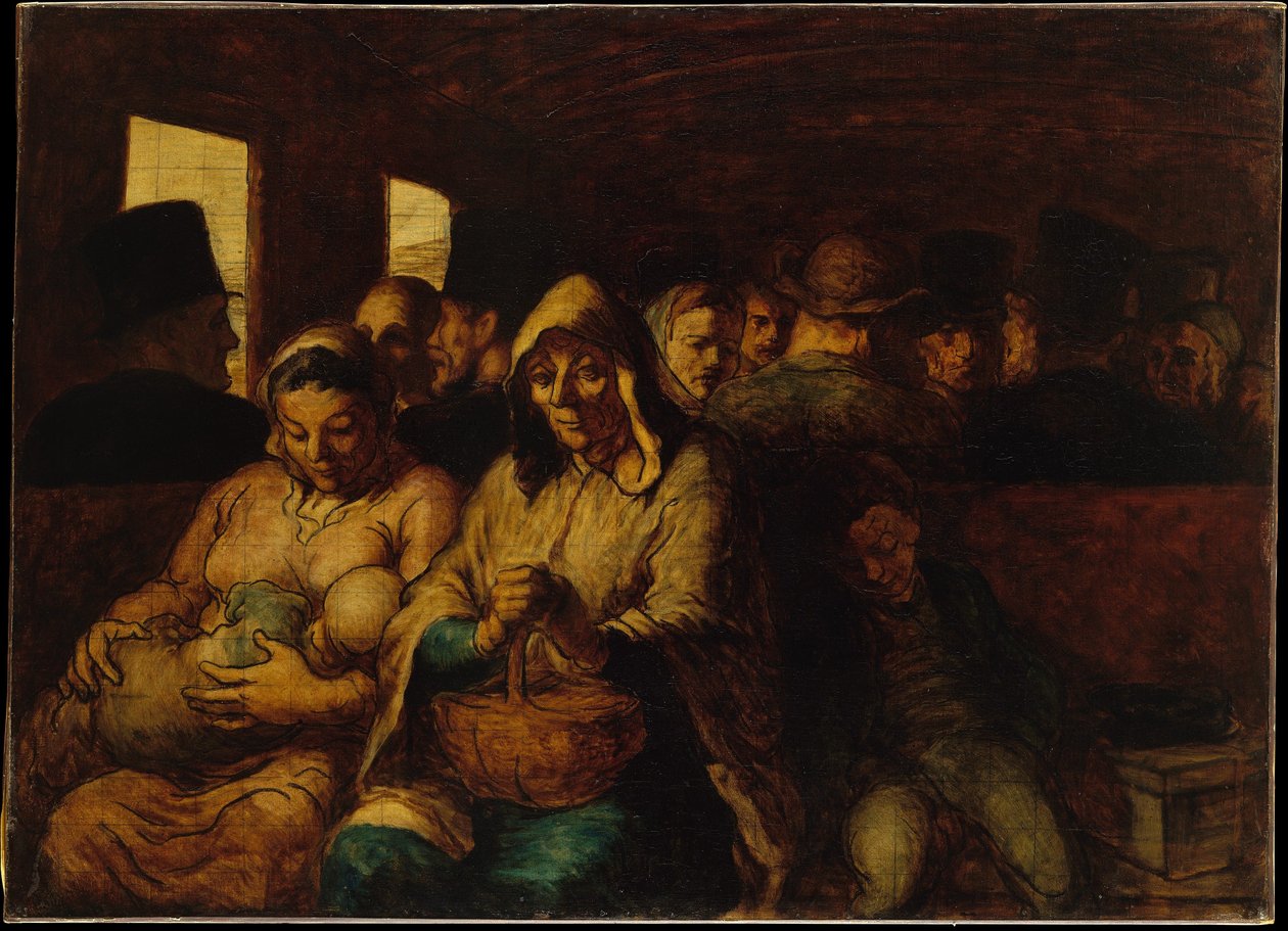 A carruagem de terceira classe de Honoré Daumier