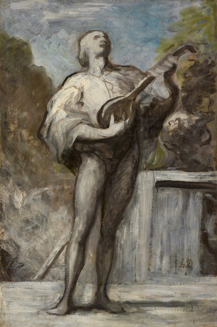 O Trovador de Honoré Daumier