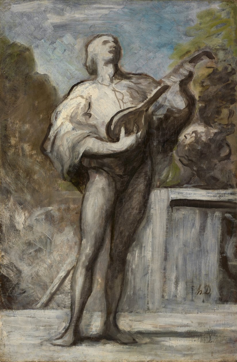 O Trovador, 1868-1873 de Honoré Daumier