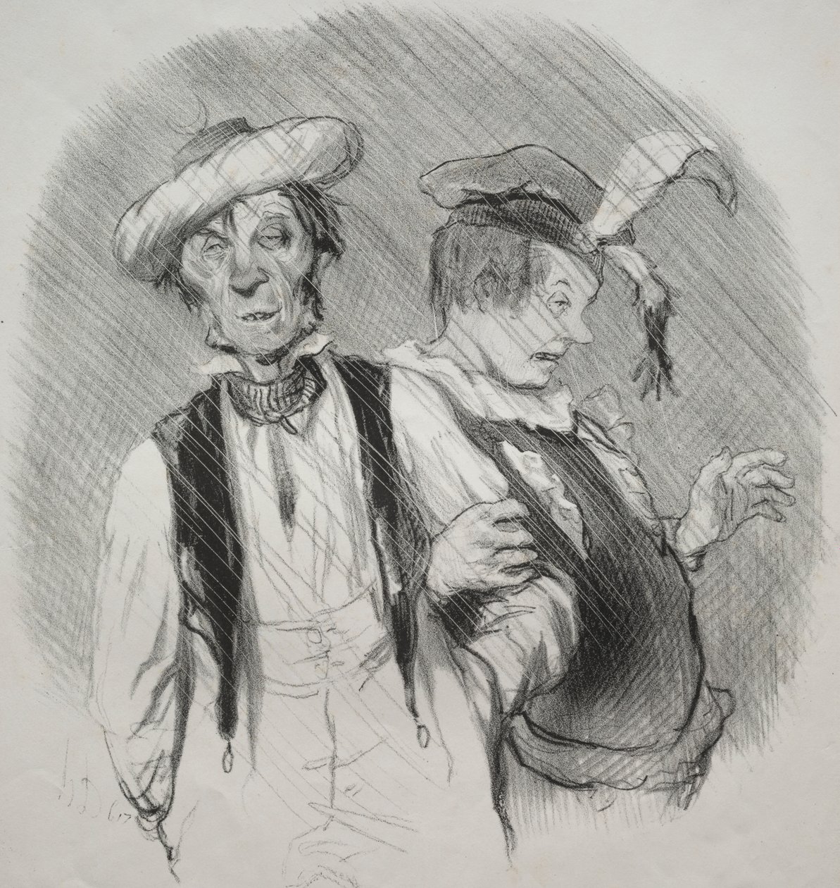 Os belos dias da vida, prato 18: Mardi gras de Honoré Daumier