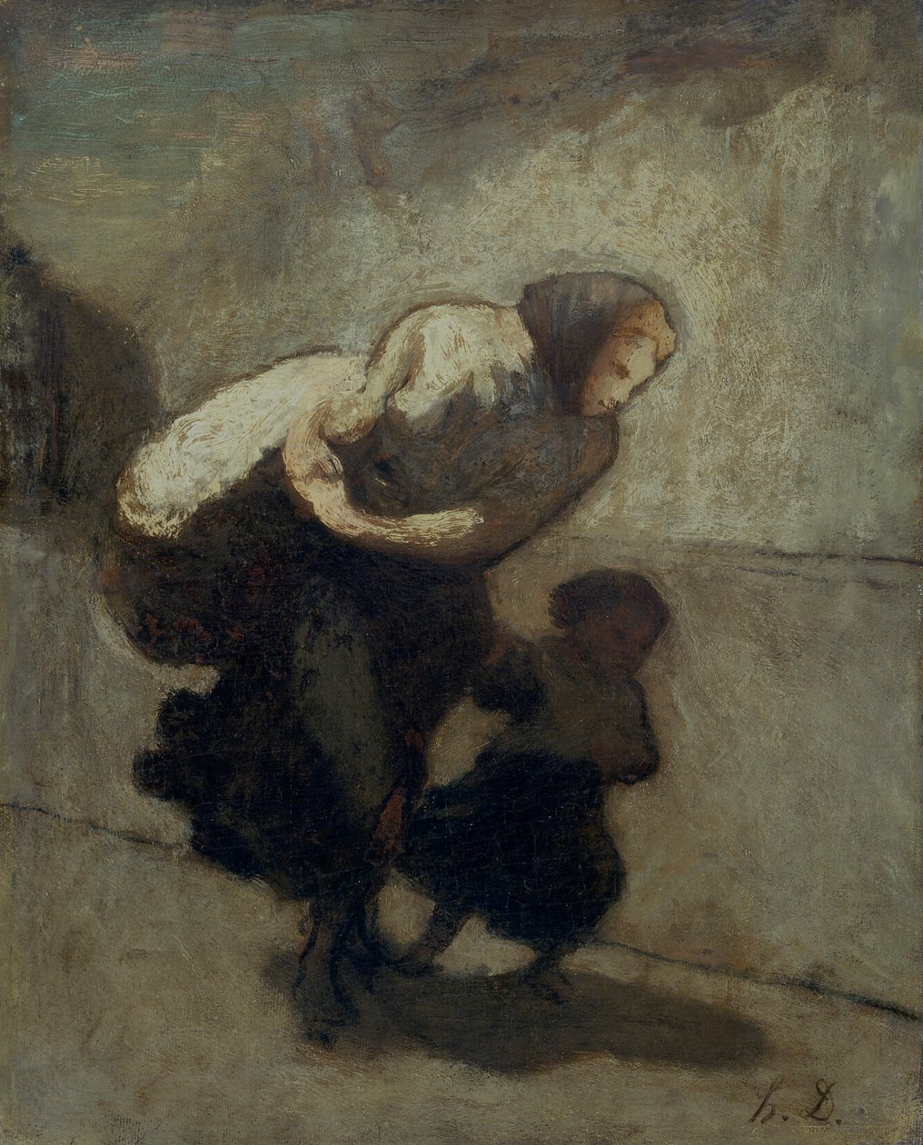 "O pesado fardo", 1828-1879 de Honoré Daumier