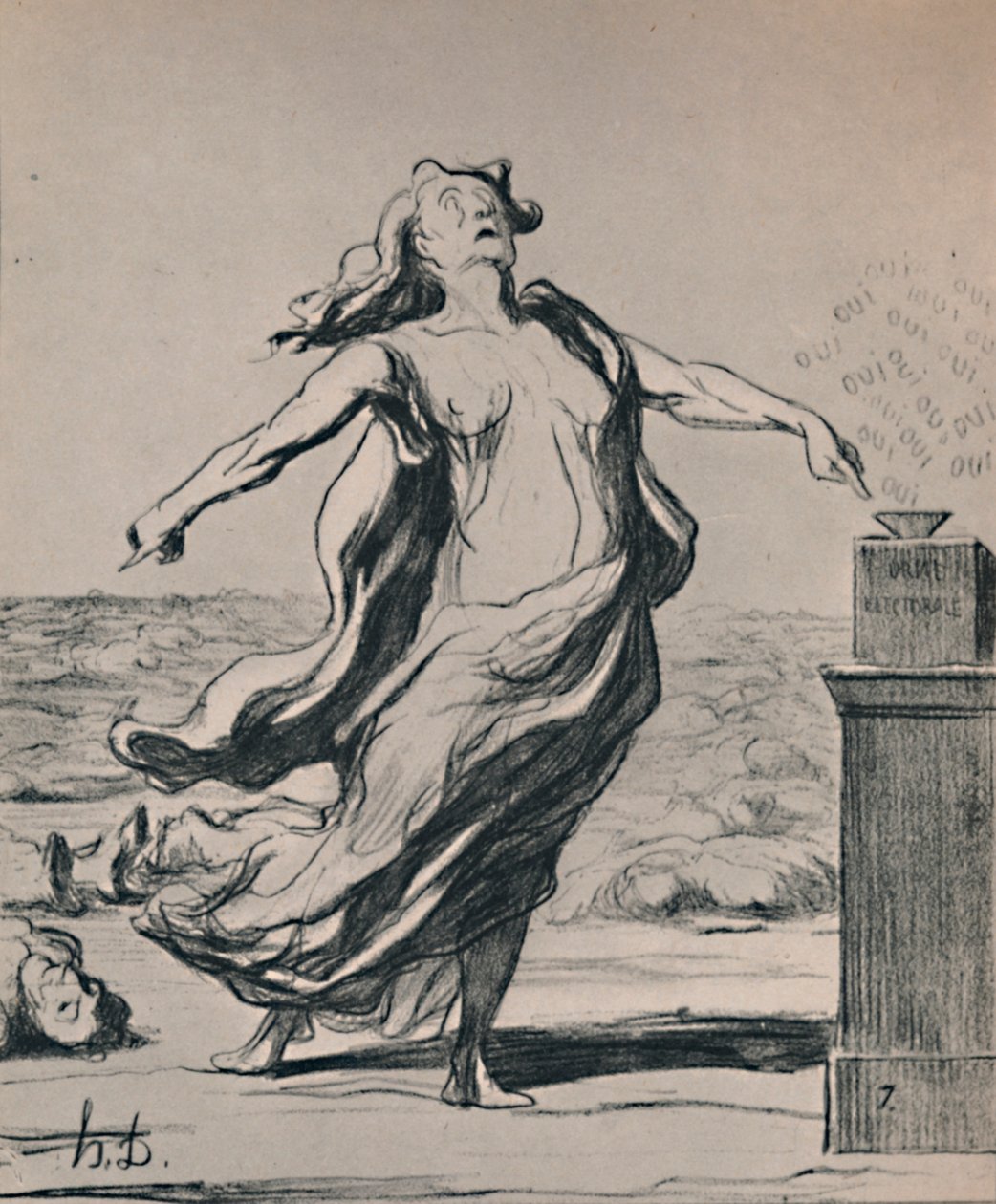 Isso matou isso, 1871, 1946 de Honoré Daumier