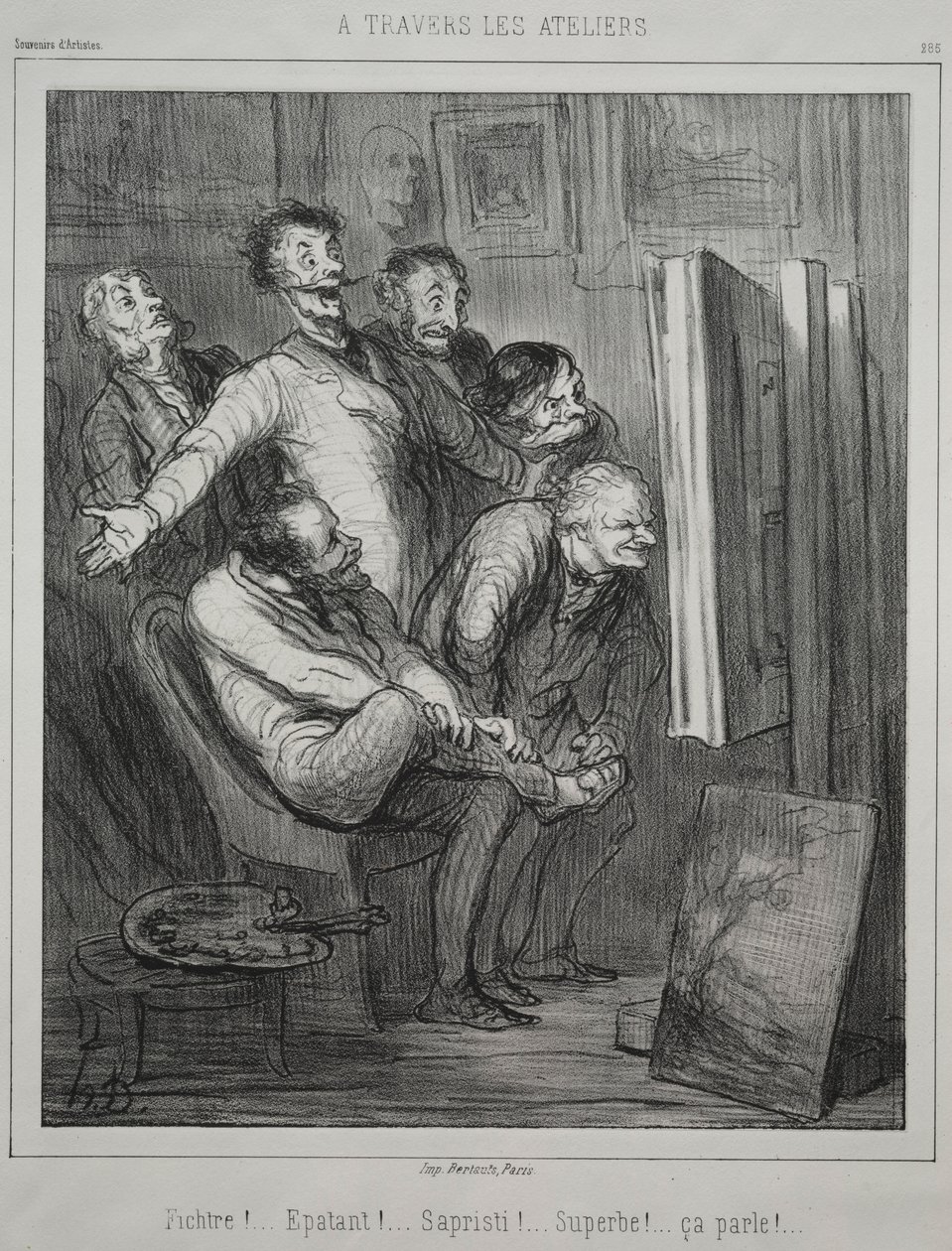 Através dos estúdios, 1862. de Honoré Daumier