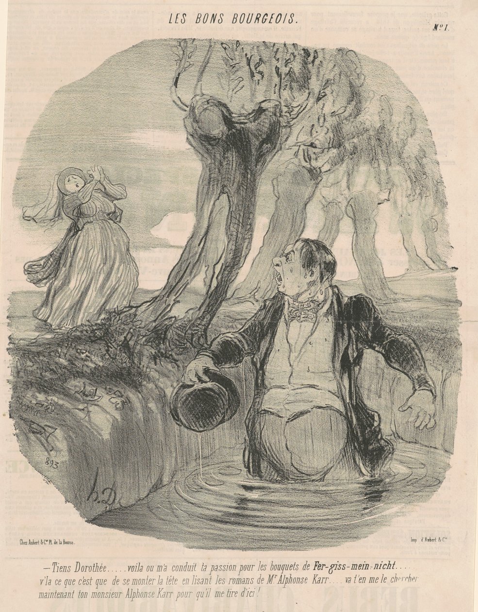 Ei Dorothée... Aqui é onde eu fui conduzido... de Honoré Daumier