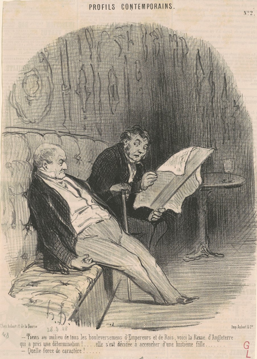Fique no meio de... convulsões... de Honoré Daumier