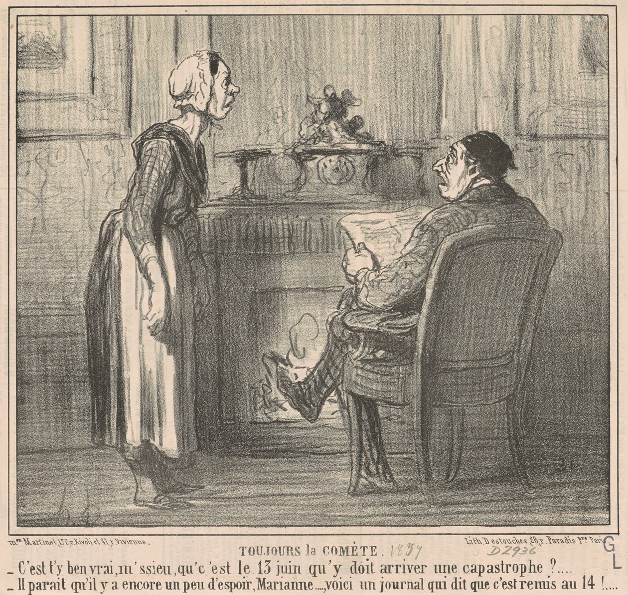 Sempre o cometa de Honoré Daumier