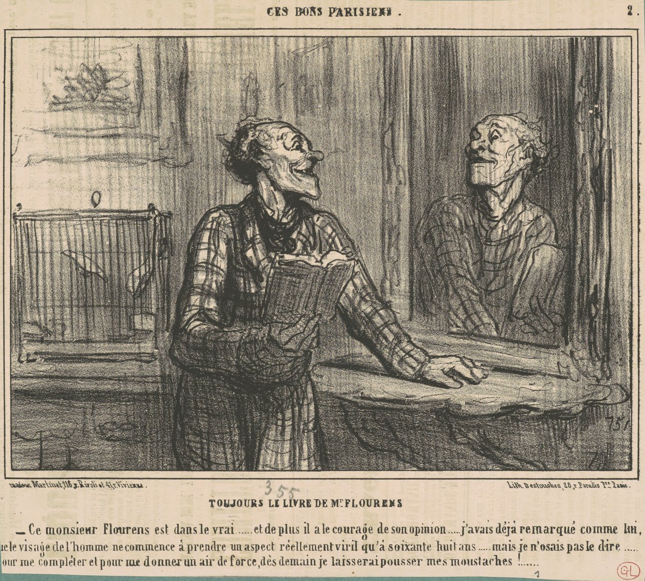 Sempre o livro de M. Flourens de Honoré Daumier
