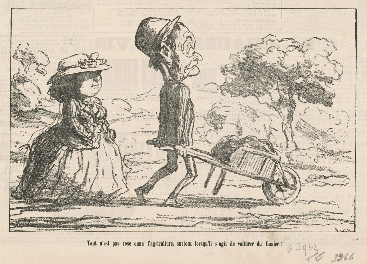 Nem tudo são rosas na agricultura... de Honoré Daumier