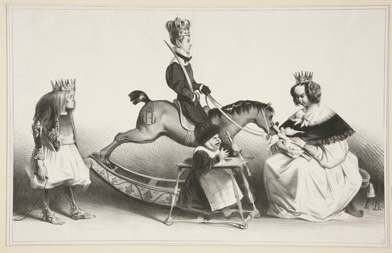 Mostardas e mostardas legítimas muito altas e muito poderosas de Honoré Daumier