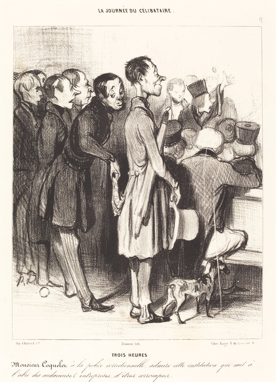 Trois horas de Honoré Daumier