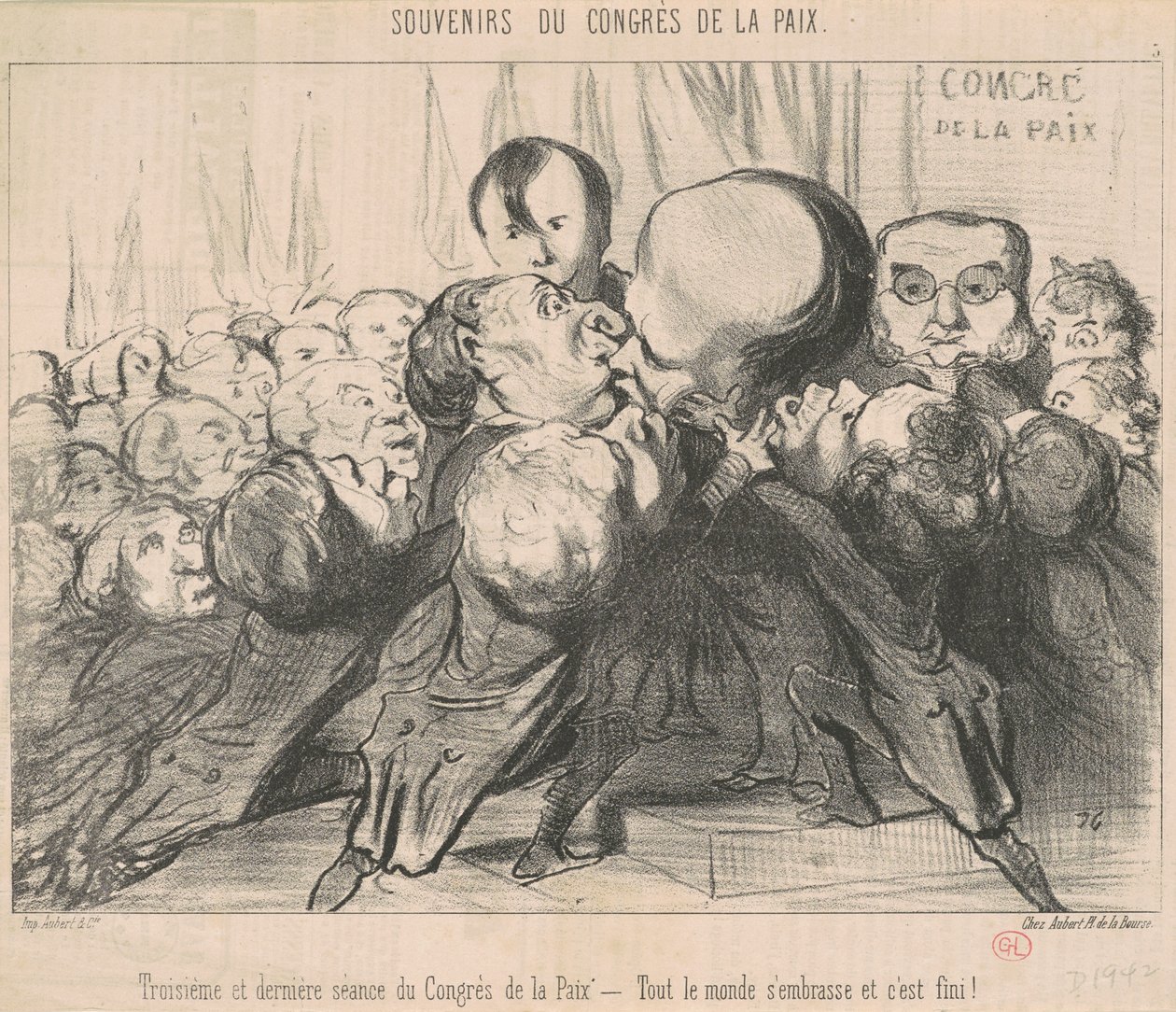 Terceira e última sessão do congresso... de Honoré Daumier