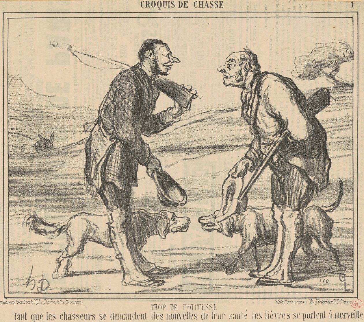 Tropa de polidez de Honoré Daumier