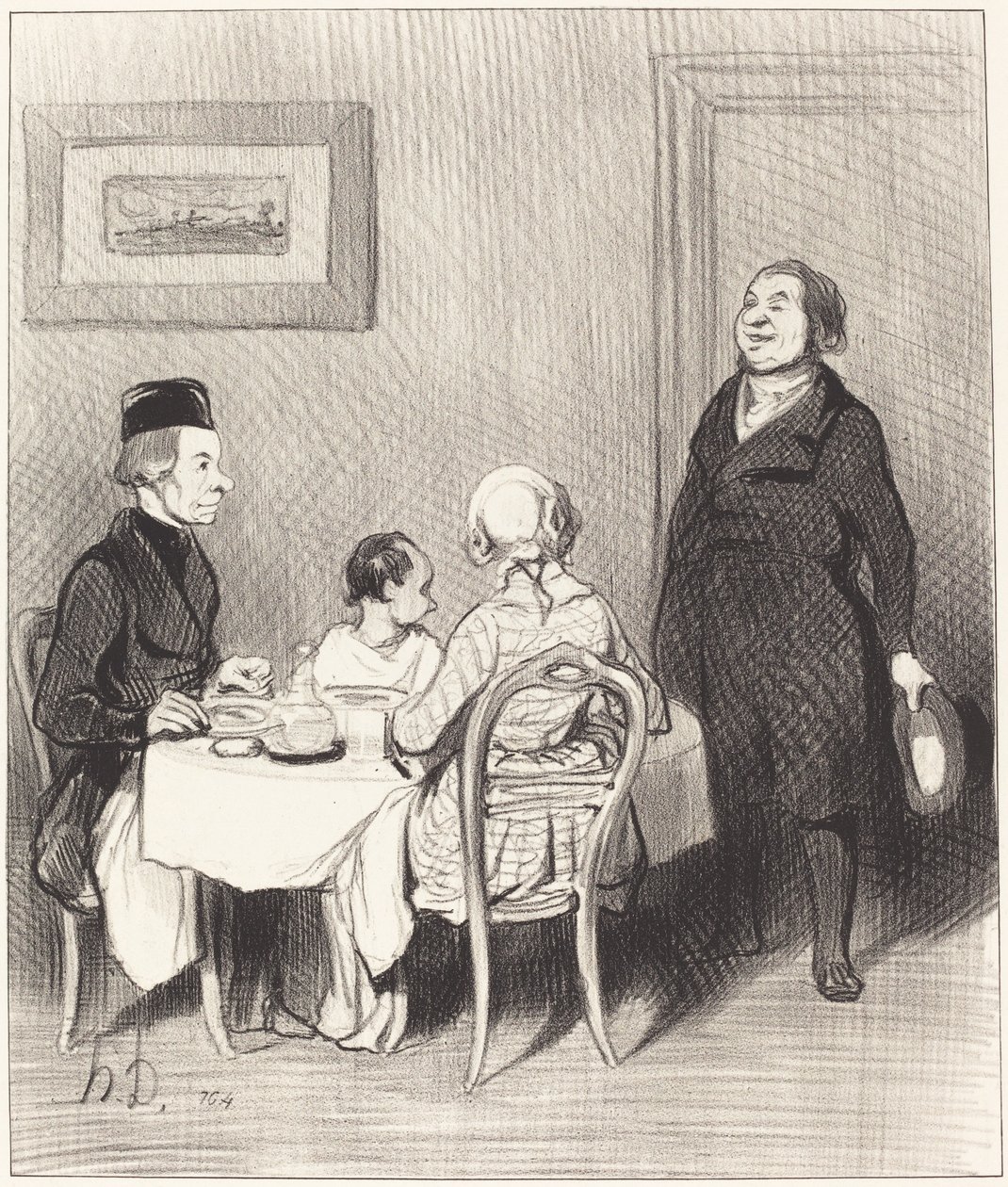 Um amigo é um crocodilo... de Honoré Daumier