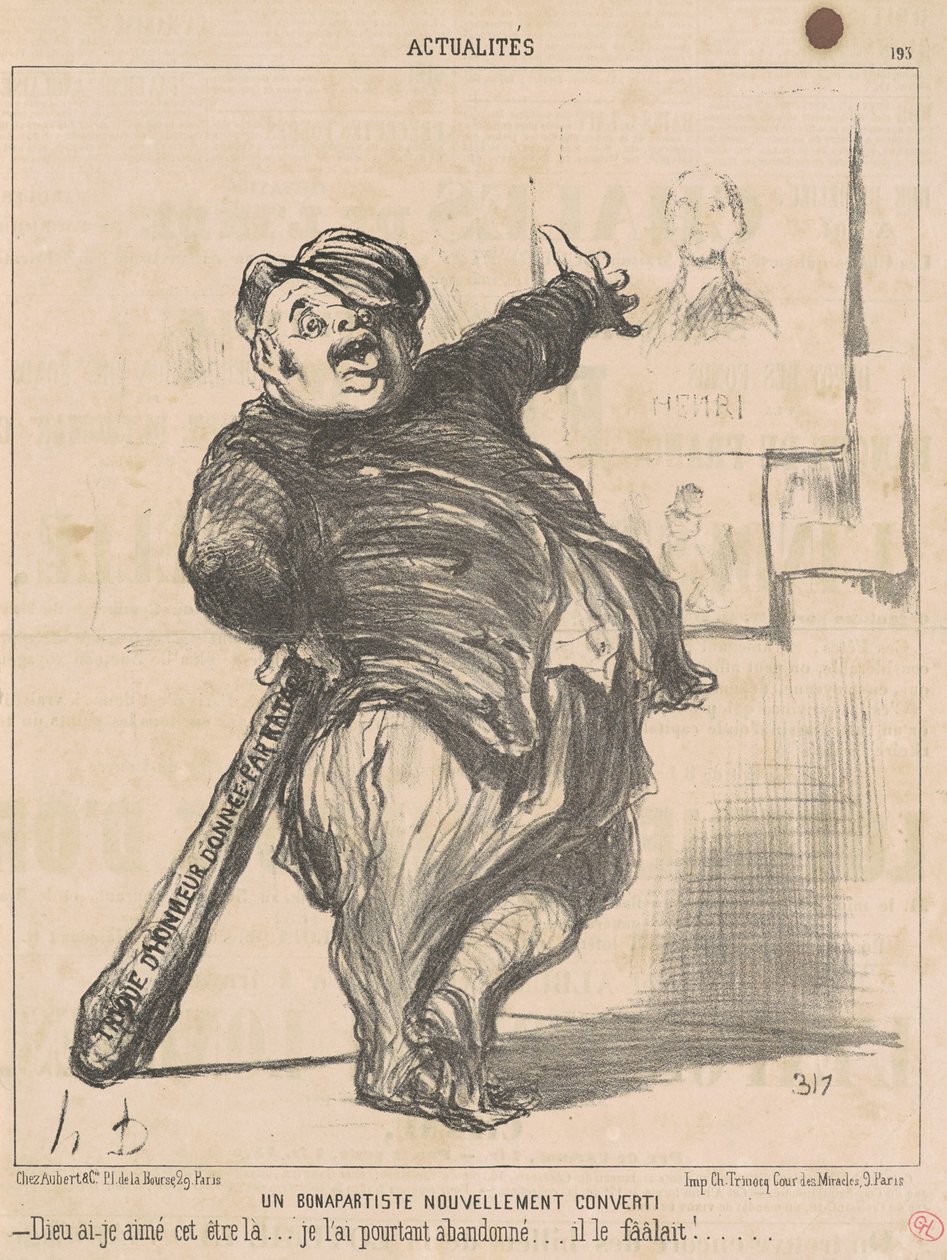 Um bonapartista recém-convertido de Honoré Daumier
