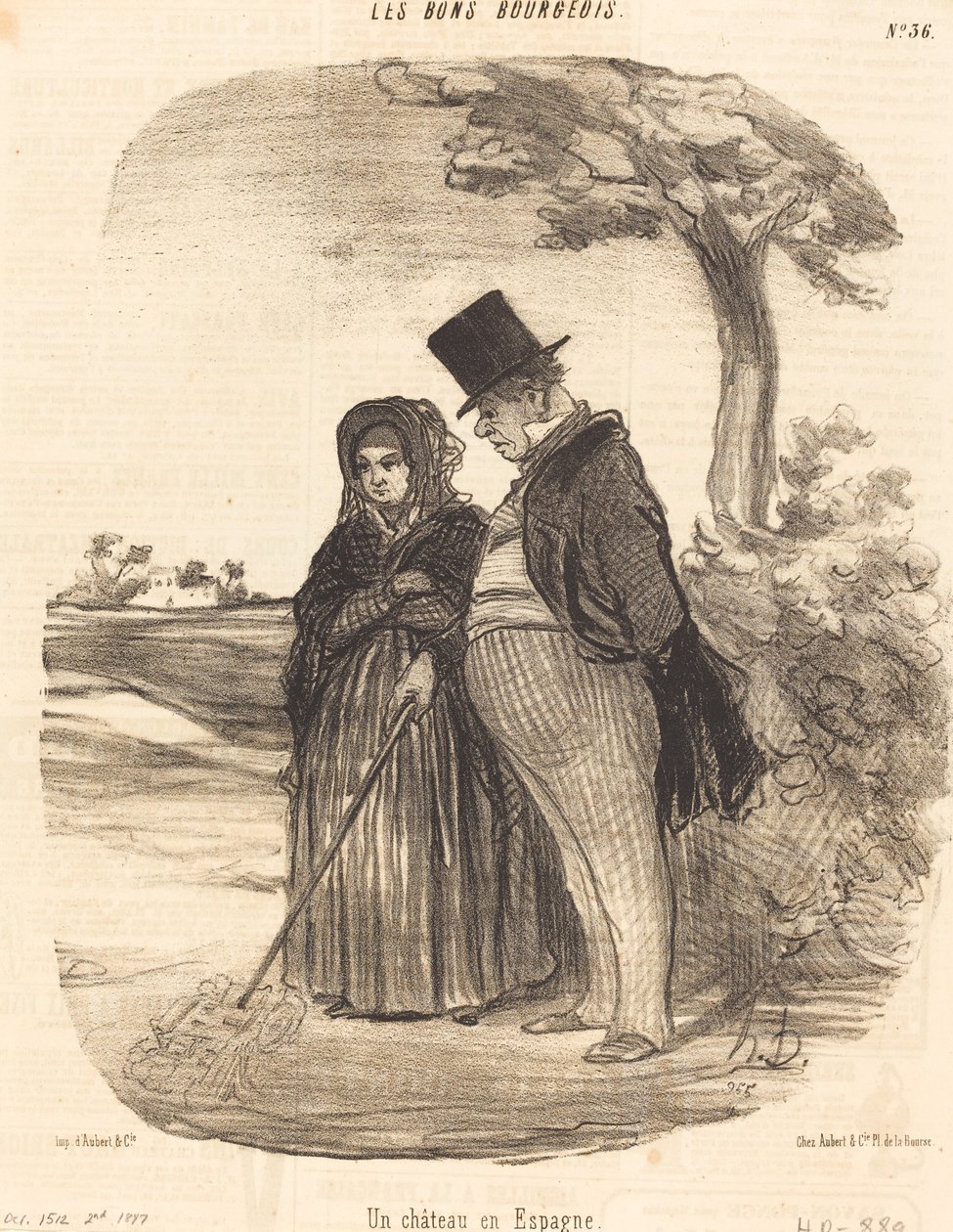 Um castelo na Espanha de Honoré Daumier