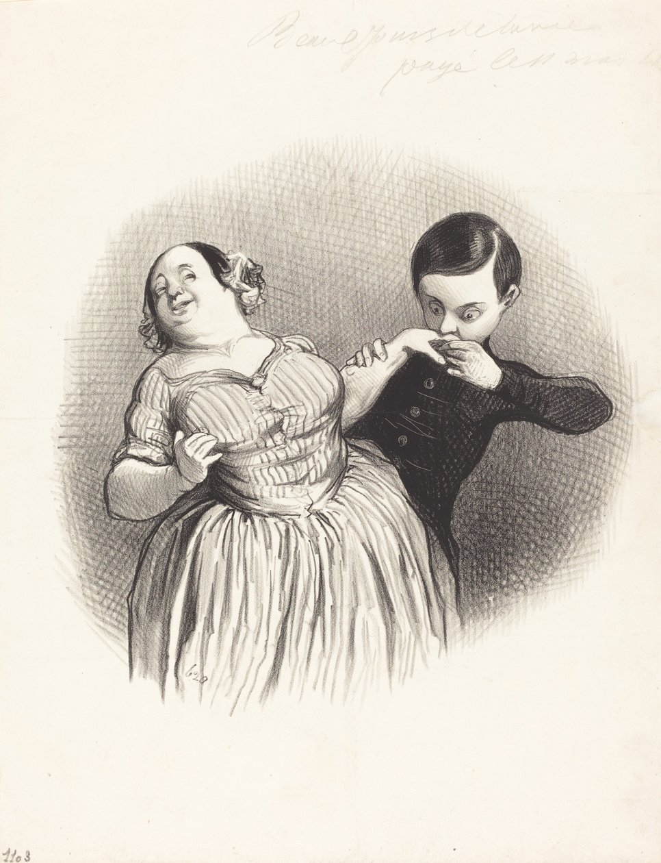 Un Début galant de Honoré Daumier