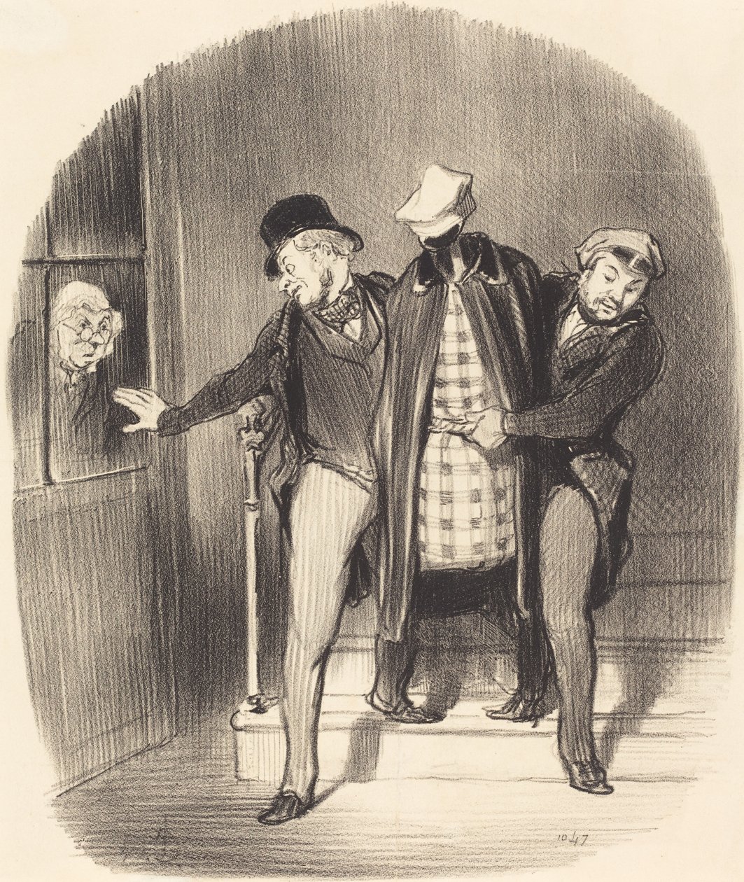 Um movimento furtivo de Honoré Daumier