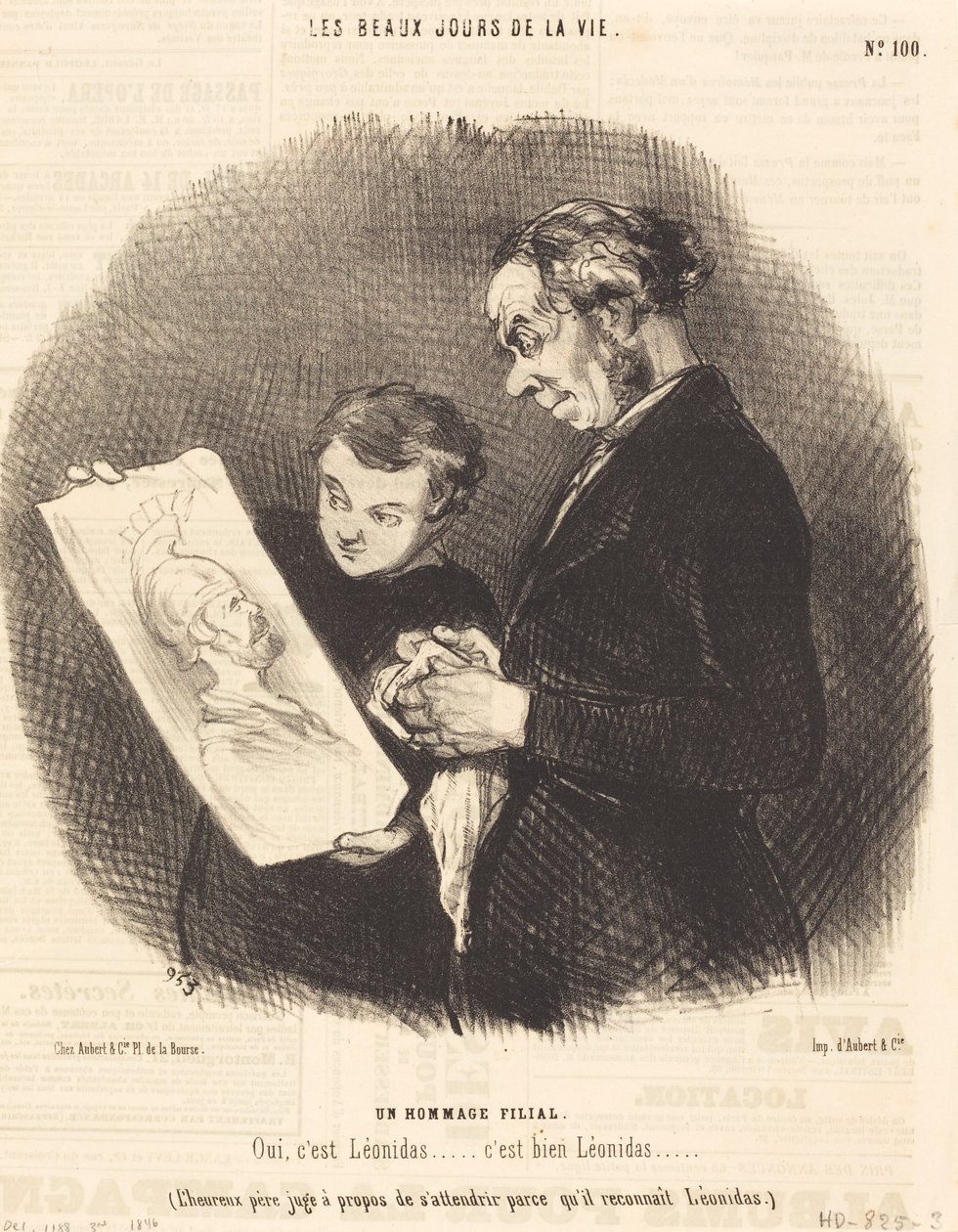 Uma homenagem filial de Honoré Daumier