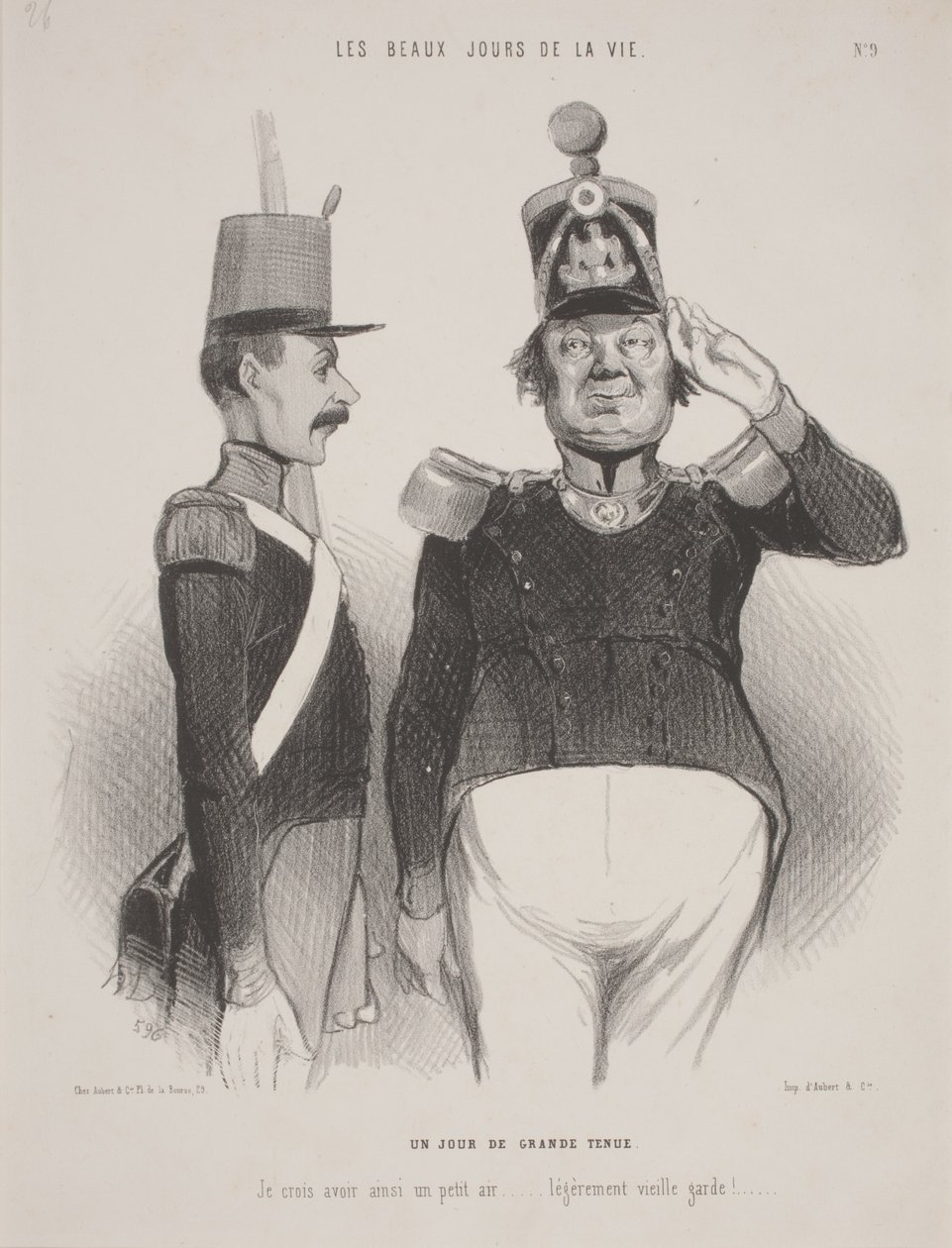 Um dia de grande vestido de Honoré Daumier