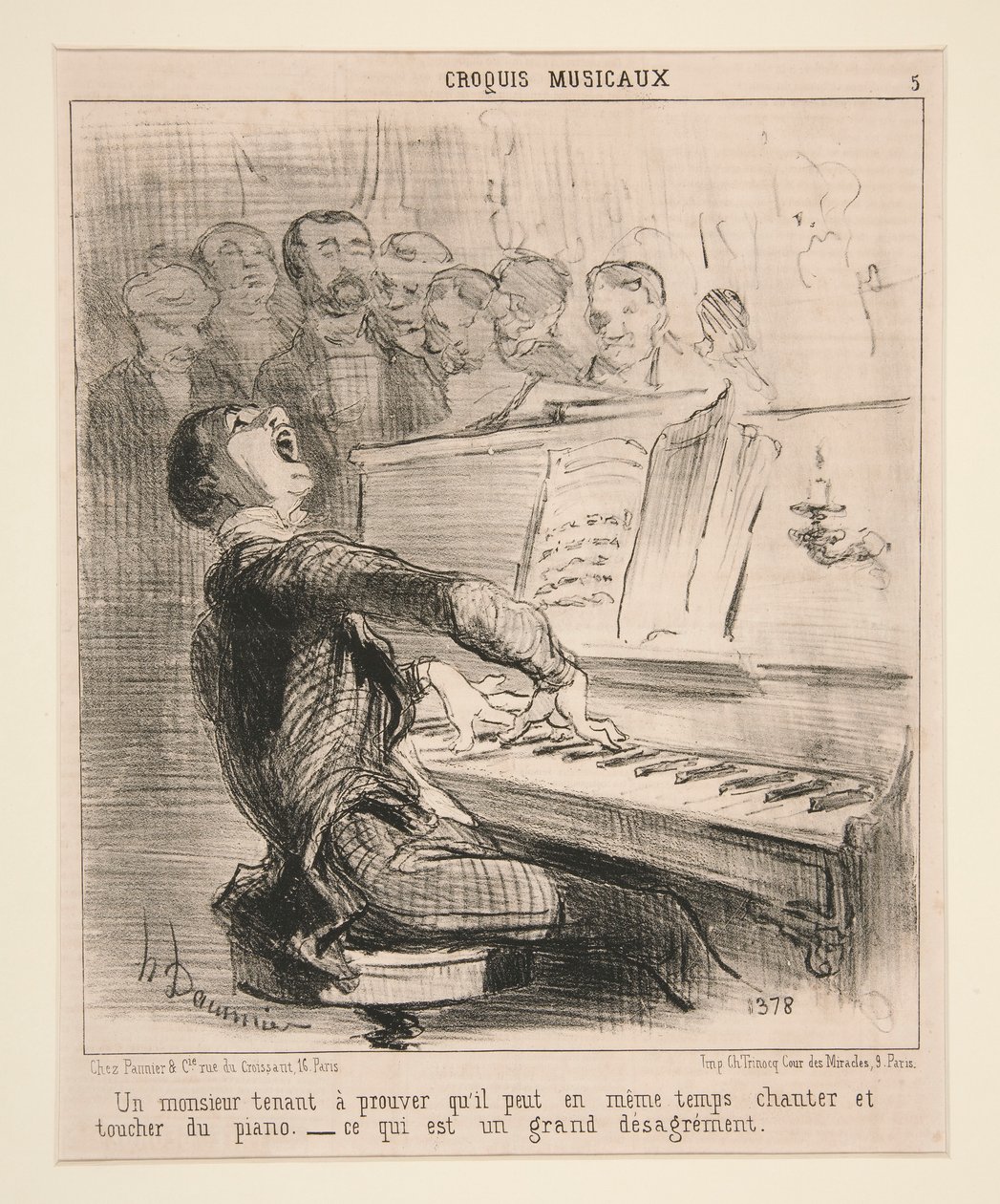 Um cavalheiro que deseja provar que de Honoré Daumier