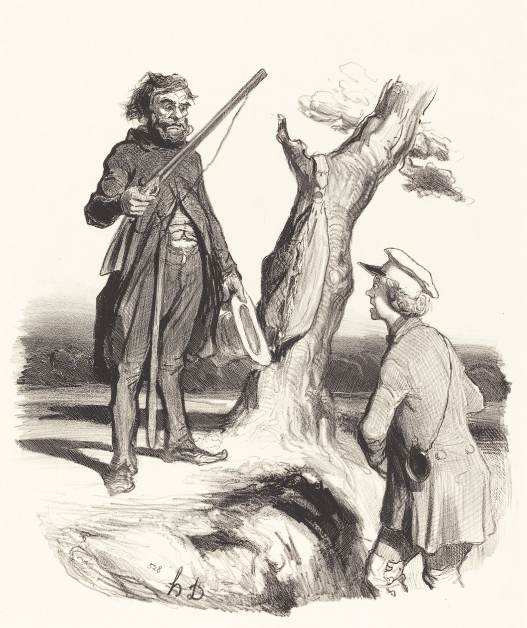 Um pobre pai que... de Honoré Daumier