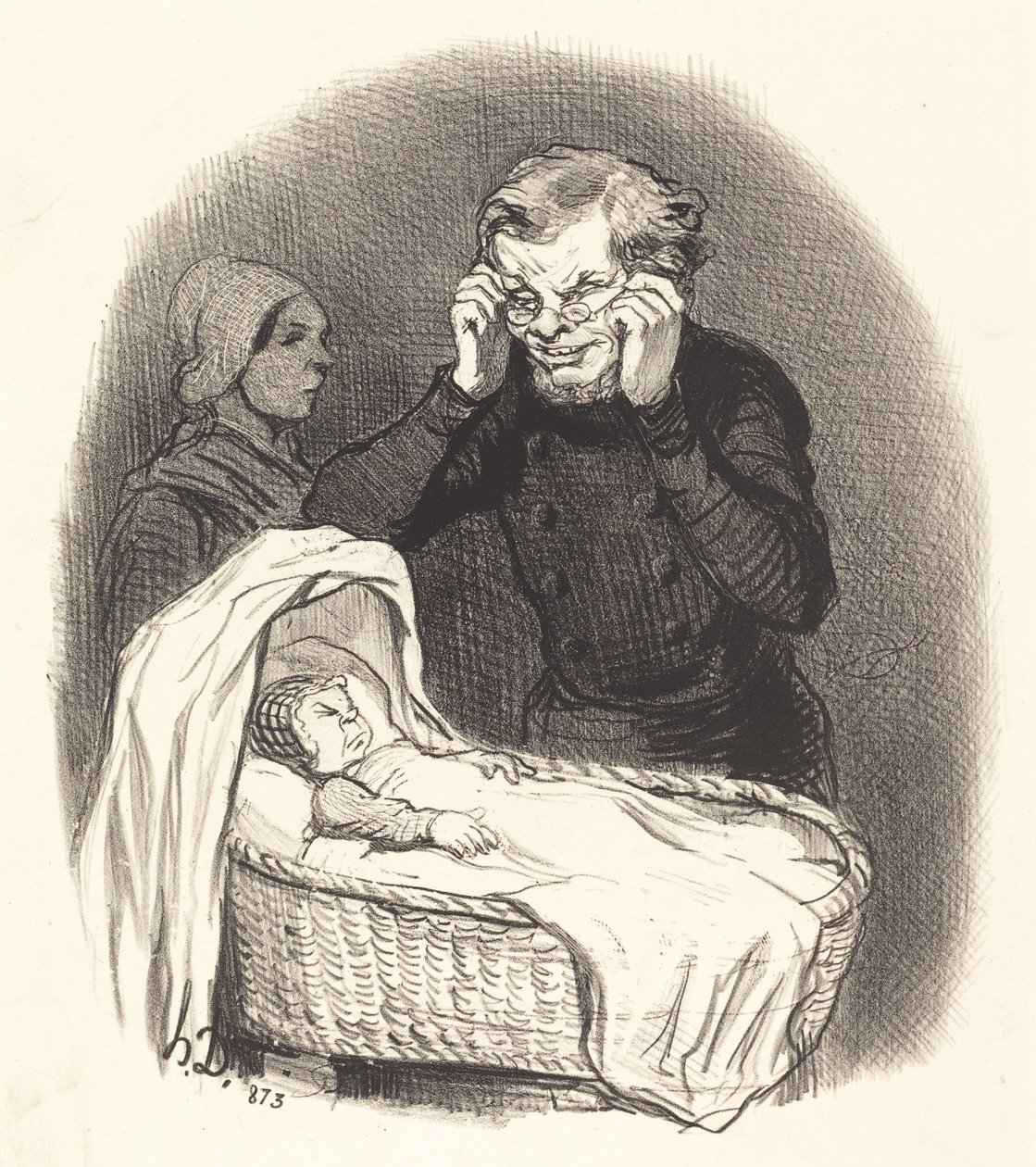 Un Père Heureux de Honoré Daumier