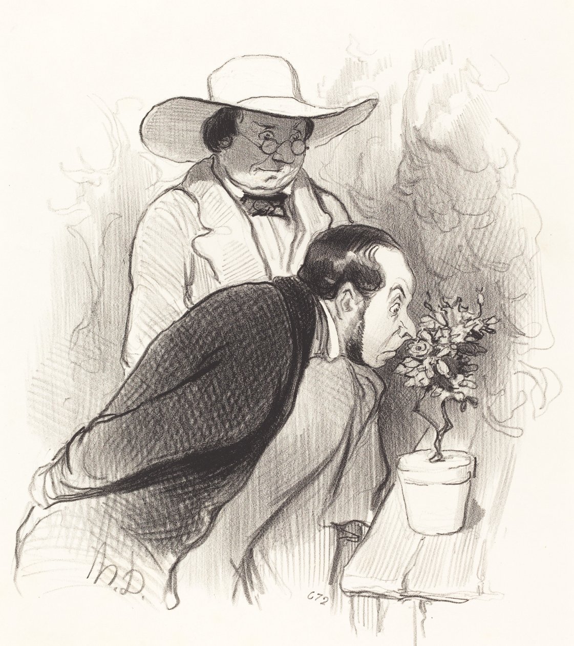 O triunfo de um botânico de Honoré Daumier