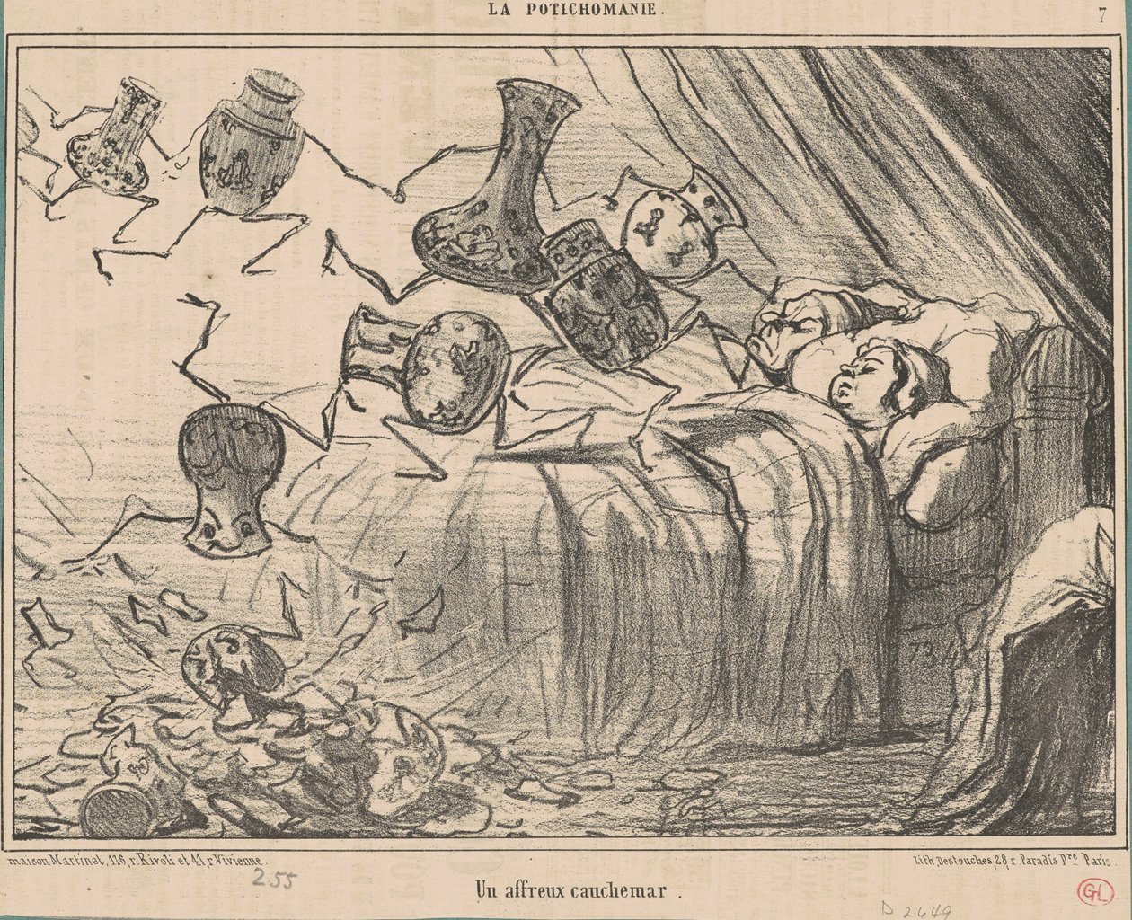 Um pesadelo terrível de Honoré Daumier