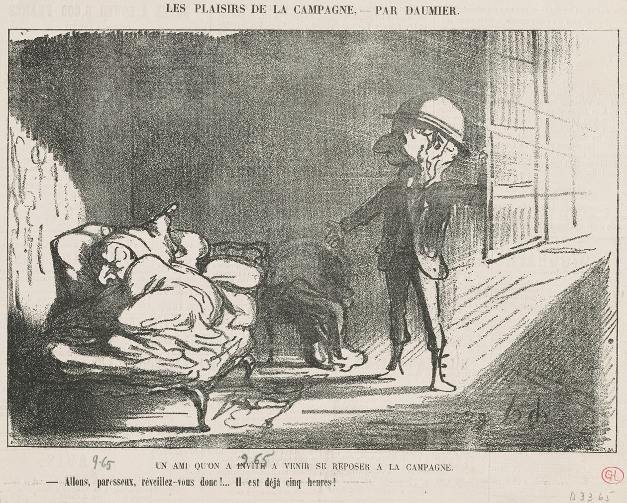 Um amigo que convidamos... de Honoré Daumier