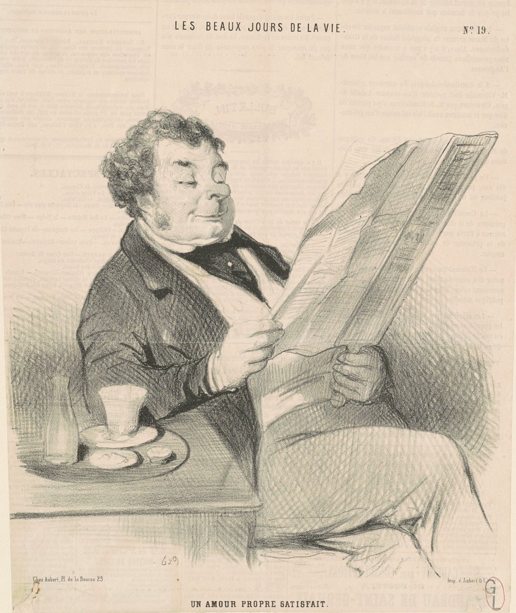 Un amour propre satisfait de Honoré Daumier