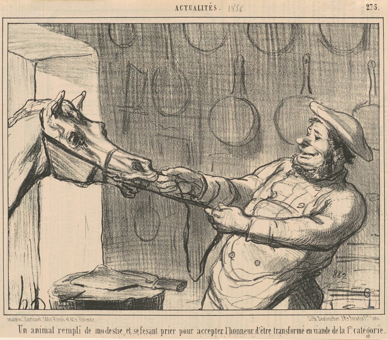 Um animal cheio de modéstia... de Honoré Daumier