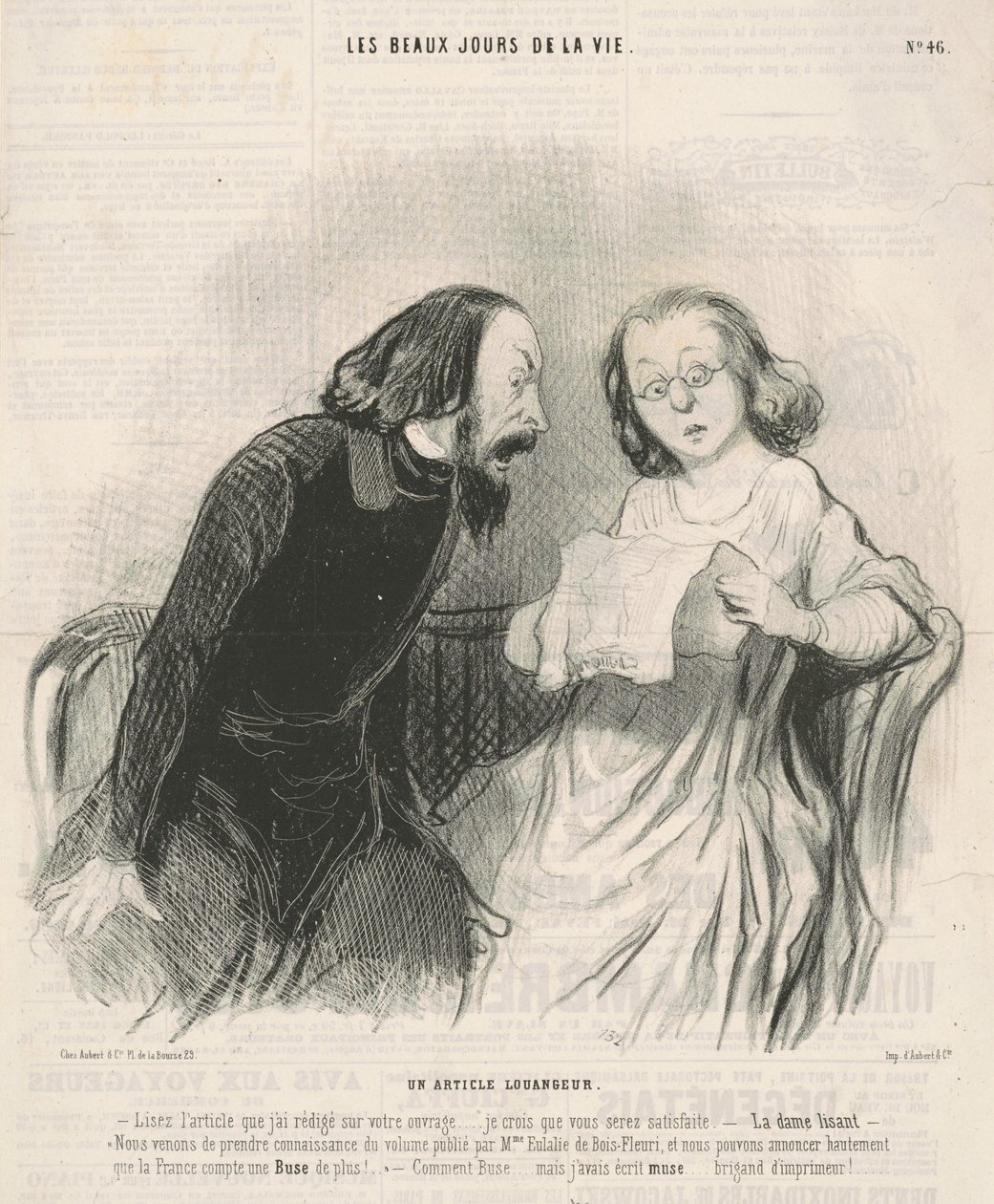 Um artigo elogioso de Honoré Daumier