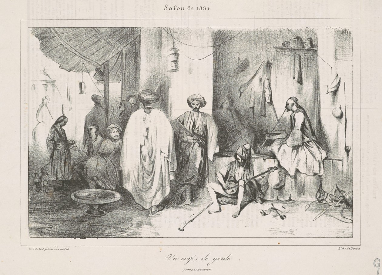 Uma guarita pintada por Decamps de Honoré Daumier