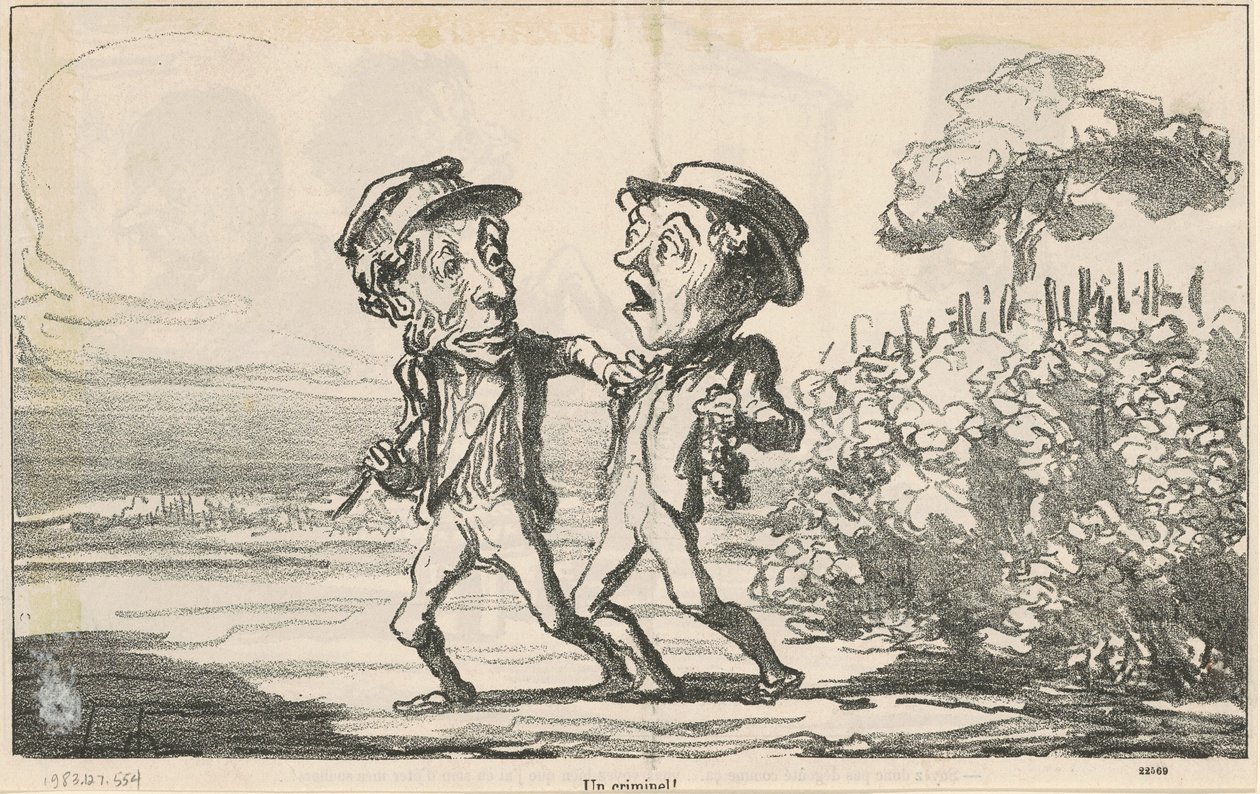 Um criminoso! de Honoré Daumier
