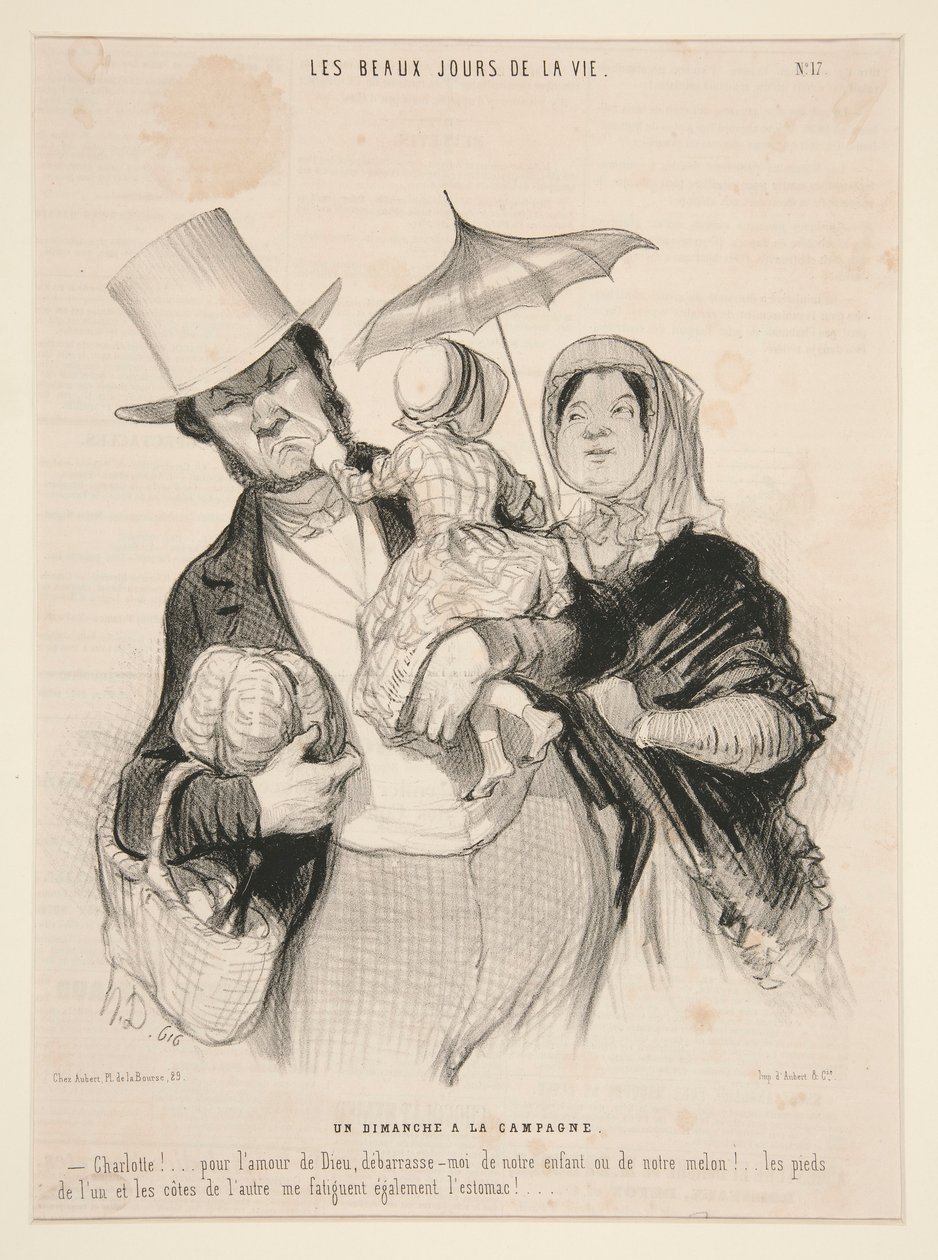 Un dimanche ? la campagne, #17 de de Honoré Daumier