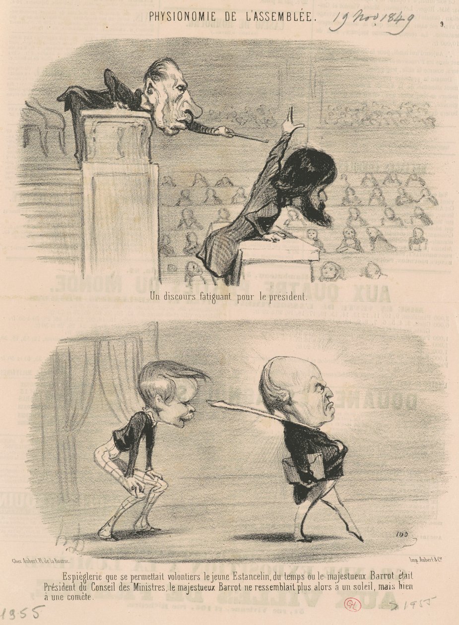 Um discurso cansativo para o presidente de Honoré Daumier