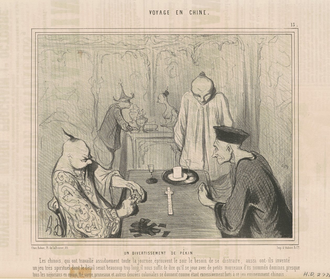 Un divertissement de pekin de Honoré Daumier