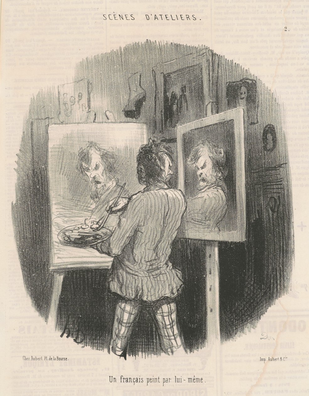 Um francês pintado por ele mesmo de Honoré Daumier